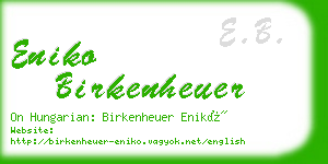 eniko birkenheuer business card